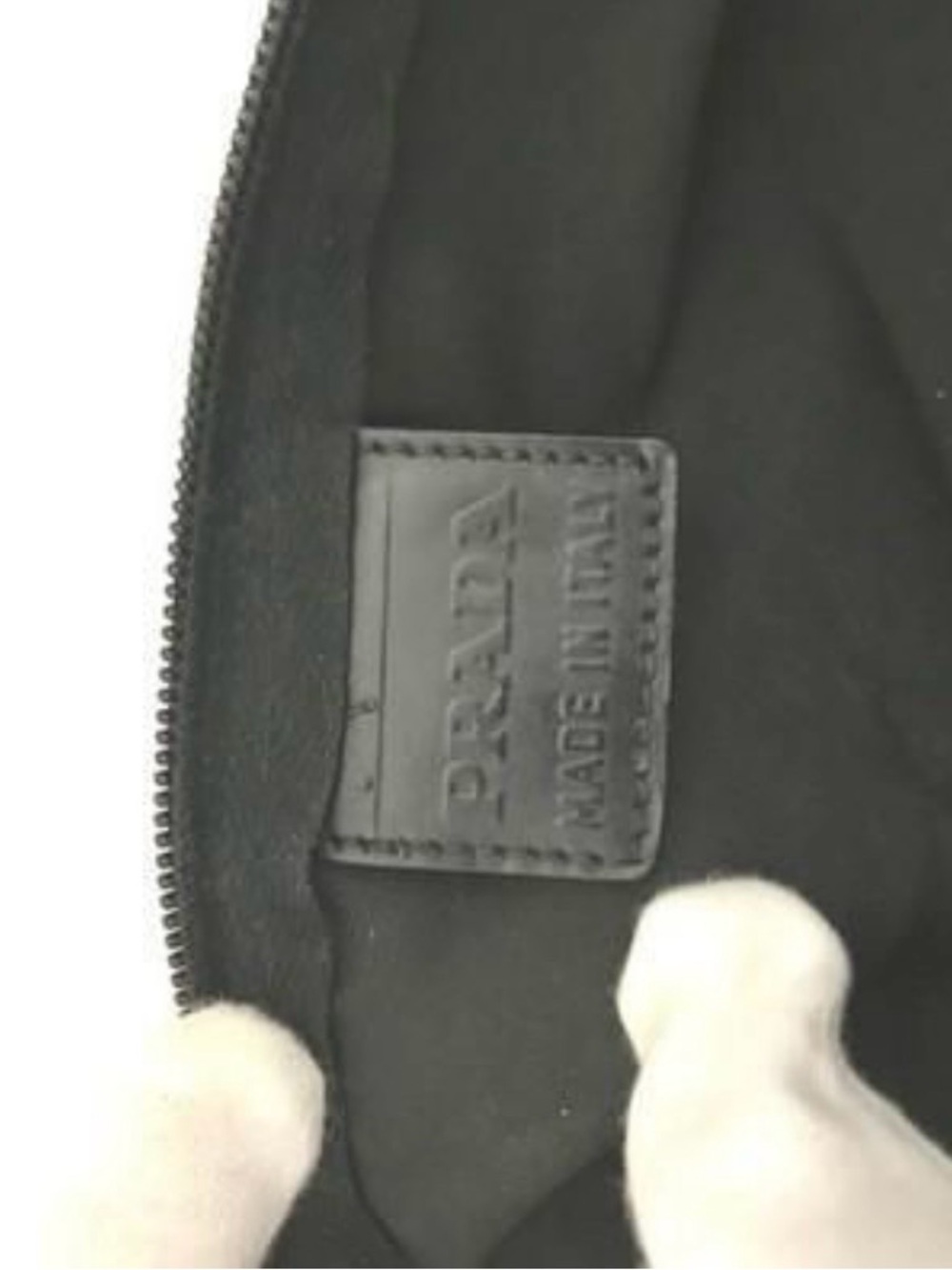 Prada Toiletry / Makeup Pouch with Logo Plaque - Picture 3 of 3